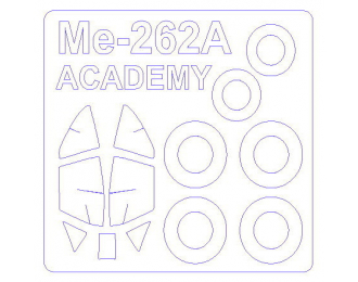 Маска окрасочная на Me-262A-1a + маски на диски и колеса