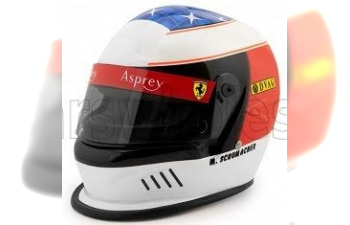 SCHUBERTH HELMET Casco Helmet F1 Michael Schumacher Team Ferrari F310/2 №1 Winner Spanish Gp (1996), White Red Yellow Black
