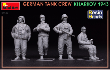 Сборная модель German Tank Crew. Kharkov 1943. Resin Heads