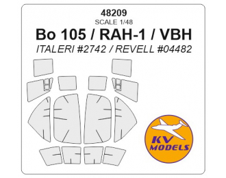 Маска окрасочная для самолета Bo-105 / PAH-1 / VBH