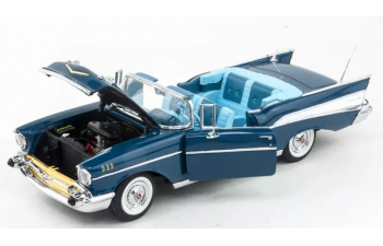 CHEVROLET Bel Air Convertible (1957), blue