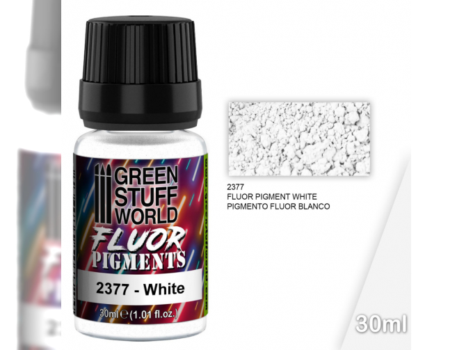 Пигмент флуоресцентный белый 30 мл / Pigment FLUOR WHITE