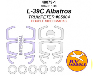 Окрасочная маска для L-39C Albatros - Двусторонние маски + маски на диски и колеса