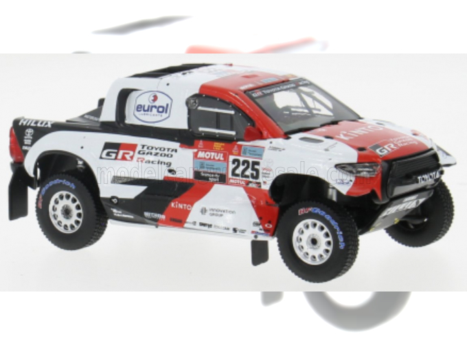 TOYOTA GR DKR Hilux Evo T1+№225 Rally Dakar H.Lategan-B.Cummings (2022), red/white