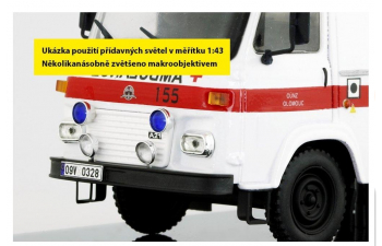 Комплект дополнительных фонарей, красное стекло