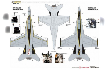Сборная модель F/A-18D USMC HORNET VMFA-242 BATS FINALE