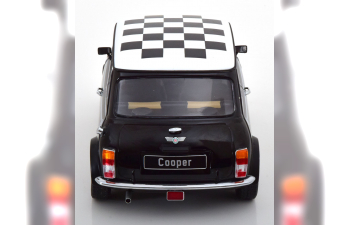 MINI Cooper LHD, black white Chequered Flag