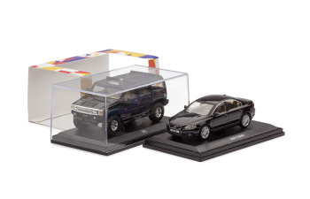 Набор Престиж 2000ых: VOLVO S80 (2009) и HUMMER H2 (2008), черный металлик