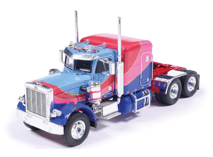 PETERBILT 359 (1967), blue / pink