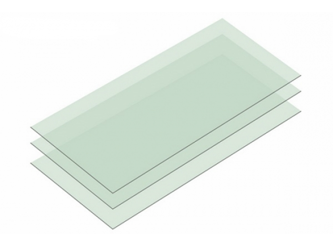 Набор шлифовальной бумаги на основе полиэстровой пленки c зернистостью 6000, 3 шт.