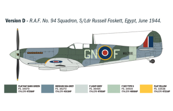 Сборная модель SUPERMARINE Spitfire Mk.ix Military Airplane 1941