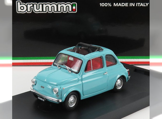 FIAT 500r Tetto Aperto - Open (1972), Turchese Farfalla