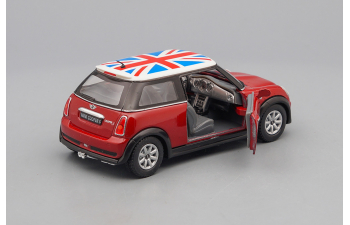 MINI Cooper S Flag Printing, red metallic