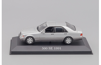 MERCEDES-BENZ 500 SE (1991), Mercedes-Benz Offizielle Modell-Sammlung 55, silver