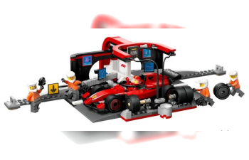 Сборная модель Lego City - F1 Pit-stop & Pit Crew Ferrari (2024) -322 Pcs