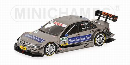MERCEDES-BENZ C-Class `MERCEDES-BENZ BANK` DTM (BRUNO SPENGLER) 2009, silver