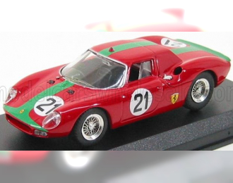 FERRARI 250 Lm Monza 1966 N 21 De Siebenthal, Red