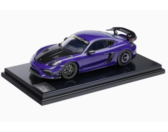 PORSCHE 718 (982) Cayman GT4 RS Manthey Kit (2024) - CON VETRINA - WITH SHOWCASE, ultra violet