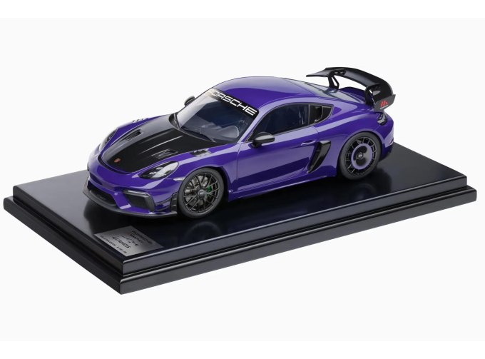 PORSCHE 718 (982) Cayman GT4 RS Manthey Kit (2024) - CON VETRINA - WITH SHOWCASE, ultra violet