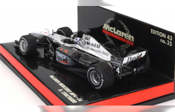 McLAREN F1 Mp4/16 3.0l V10 Team West Mclaren Mercedes N 4 Season (2001) D.Coulthard, Silver Black