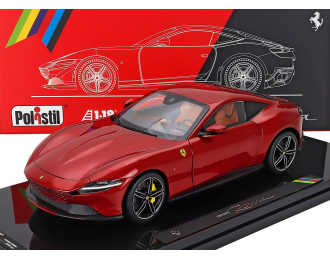 FERRARI Roma (2019) - With Showcase - Numbered One By One, Rosso Magma - Red Met