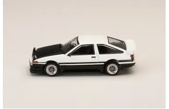 TOYOTA Sprinter Trueno GT APEX (AE86) Late Ver. JDM Style Carbon Bonnet, white/black