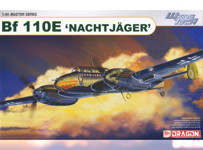 Сборная модель Истребитель Bf 110E 'Nachtjäger'