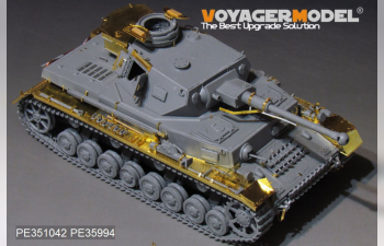 Фототравление для Немецкого Pz.Kpfw .IV Ausf.F2 времен Второй мировой войны Базовый