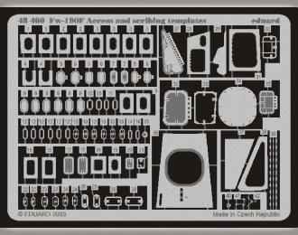 Фототравление Fw 190F access and scribing templates