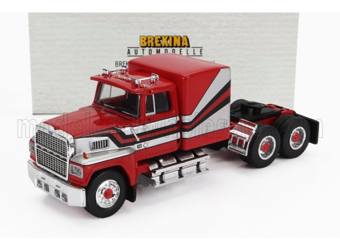 FORD 9000 Tractor Truck 3-assi (1986), Red Silver