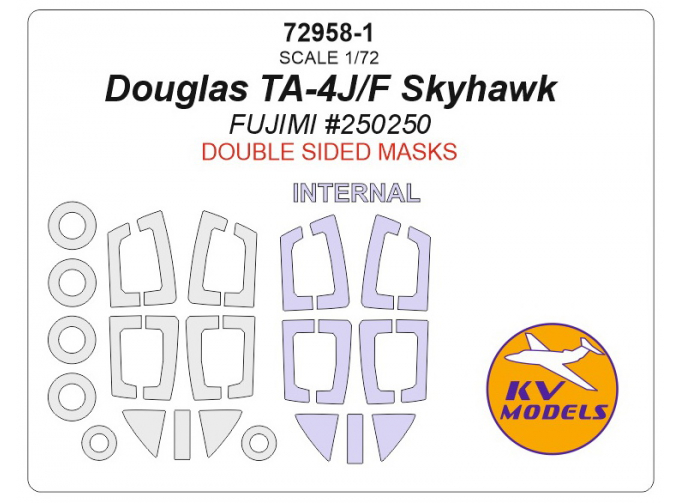 Маска окрасочная для Douglas TA-4J/F Skyhawk (Fujimi #250250)