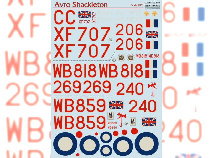 Декаль Avvo Shackleton The complete set 1,5 leaf