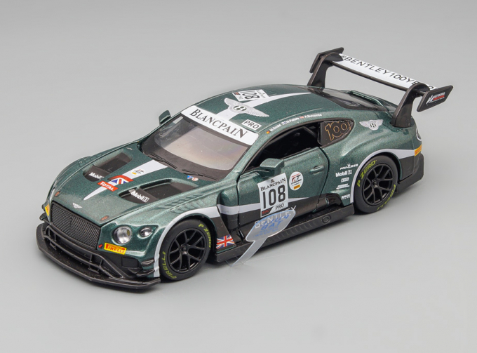 BENTLEY Continental GT3 #108 M.Soulet, M.Palttala, A.Buncombe, green