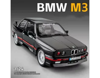 BMW M3 Coupe E30 (1988), чёрный, 21 см