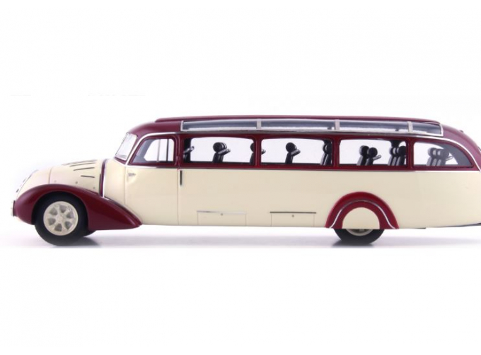 MERCEDES-BENZ O3750 Streamline bus, ivory-red, Germany, 1936