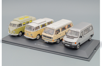 VOLKSWAGEN Camping Bus Set with T1 T2 T3 and T4