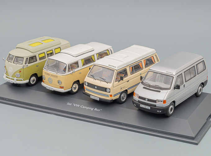 VOLKSWAGEN Camping Bus Set with T1 T2 T3 and T4