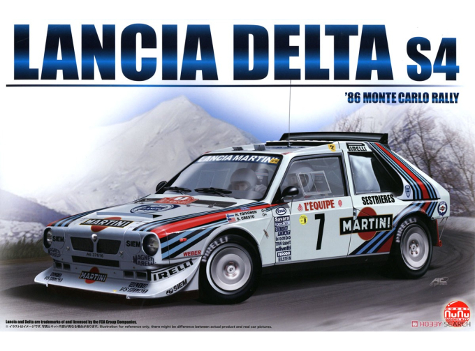 Сборная модель LANCIA DELTA S4 MONTECARLO 1986 MARTINI