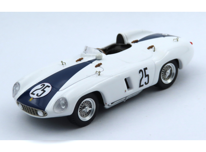 FERRARI 750 Monza Spider S/n.0578 №25 2nd 12h Sebring (1955) Phil Hill - Carroll Shelby, White Blue