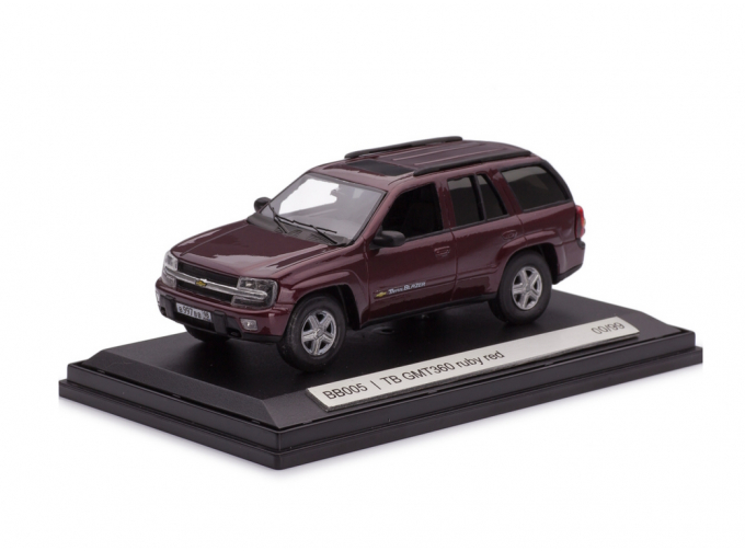 CHEVROLET TrailBlazer GMT360 (2006), dark red metallic