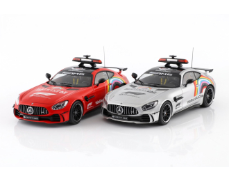 Набор из двух моделей MERCEDES-BENZ AMG GT-R (2020), red / silver