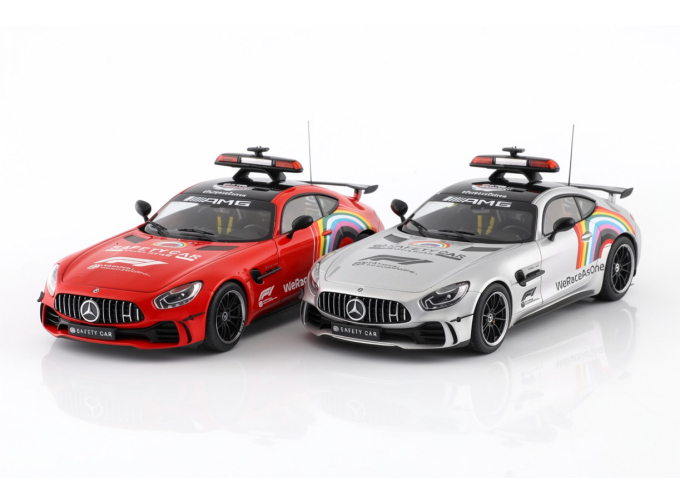 Набор из двух моделей MERCEDES-BENZ AMG GT-R (2020), red / silver