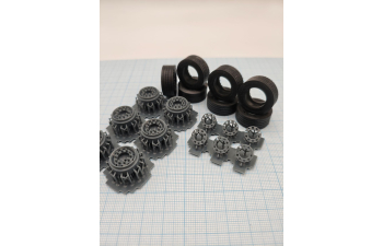 Комплект колес (шины+диски) для полуприцепа/прицепа 385/55 22,5