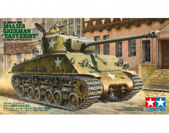 Сборная модель Medium Tank M4A3E8 Sherman "Easy Eight" European Theater с фигурой командира