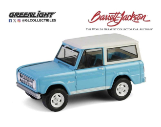 FORD Bronco 4x4 Custom SUV (Scottsdale 2024) (1966), Turquoise Blue