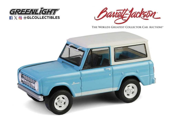 FORD Bronco 4x4 Custom SUV (Scottsdale 2024) (1966), Turquoise Blue