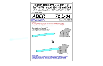 Russian 76,2 mm Z&S-5/F-34 barrel for late KV-1 and T-34/76