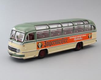 MERCEDES-BENZ O 321 H Bus Jagermeister, green / light green / orange