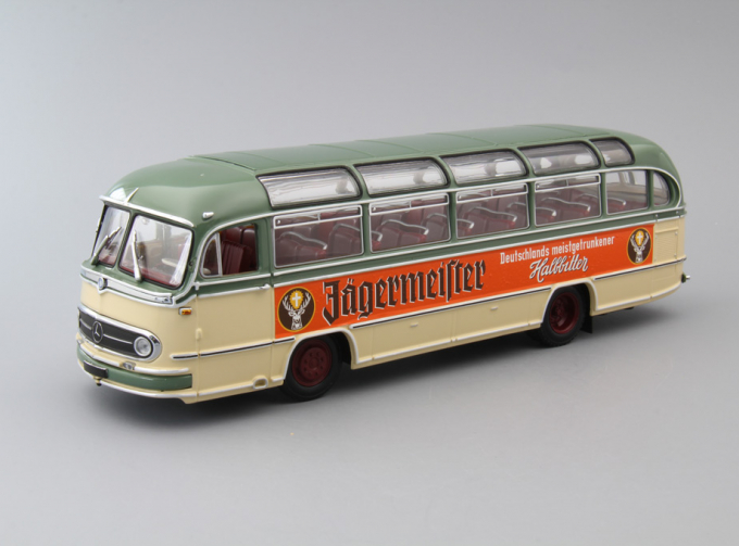 MERCEDES-BENZ O 321 H Bus Jagermeister, green / light green / orange