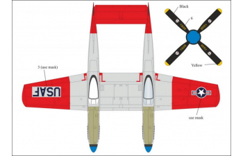 Декали для F-82G Twin Mustang Alaska + маски